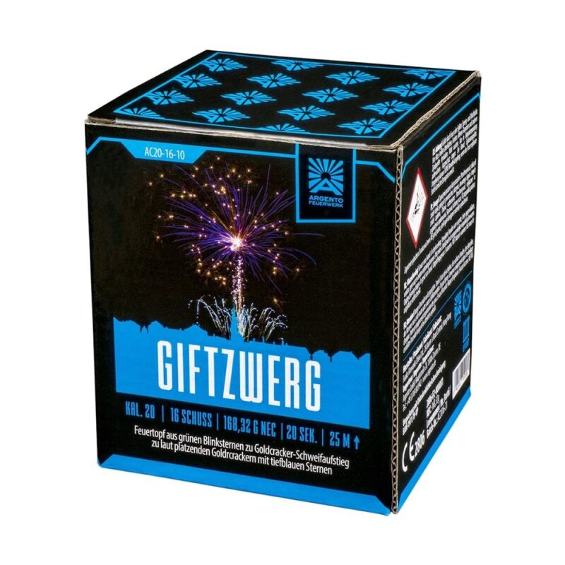 Giftzwerg 16-Schuss-Feuerwerk-Batterie von Argento Feuerwerk ab 10.19€ jetzt bestellen