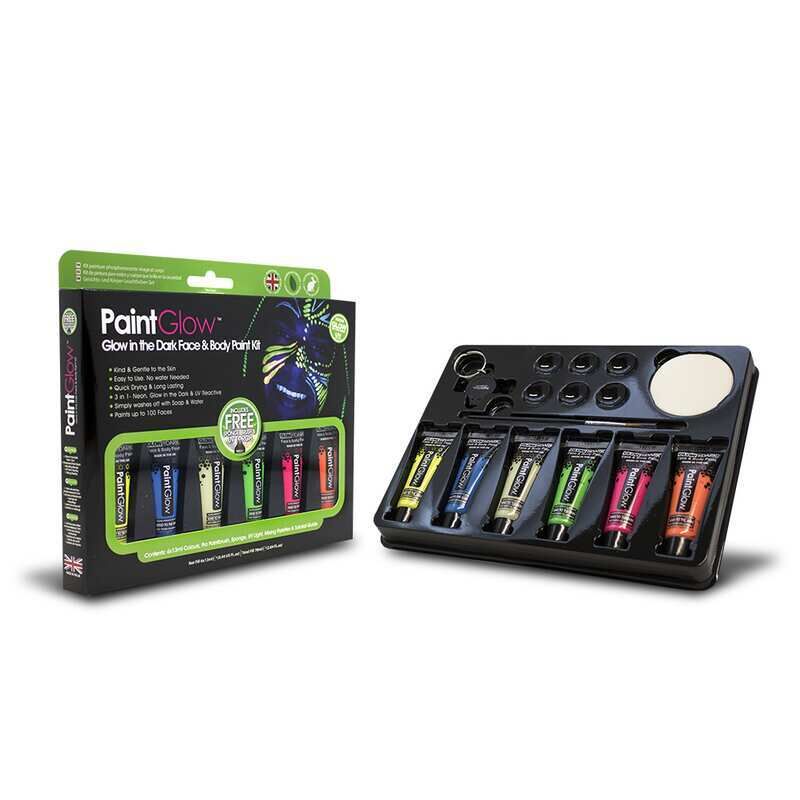 Glow in the Dark Gesichts & Körpermalfarbe Set von Knixs ab 24.99€ jetzt bestellen