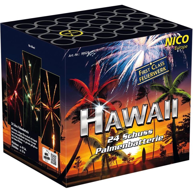 Hawaii 24-Schuss-Feuerwerkbatterie von Nico ab 39.94€ jetzt bestellen