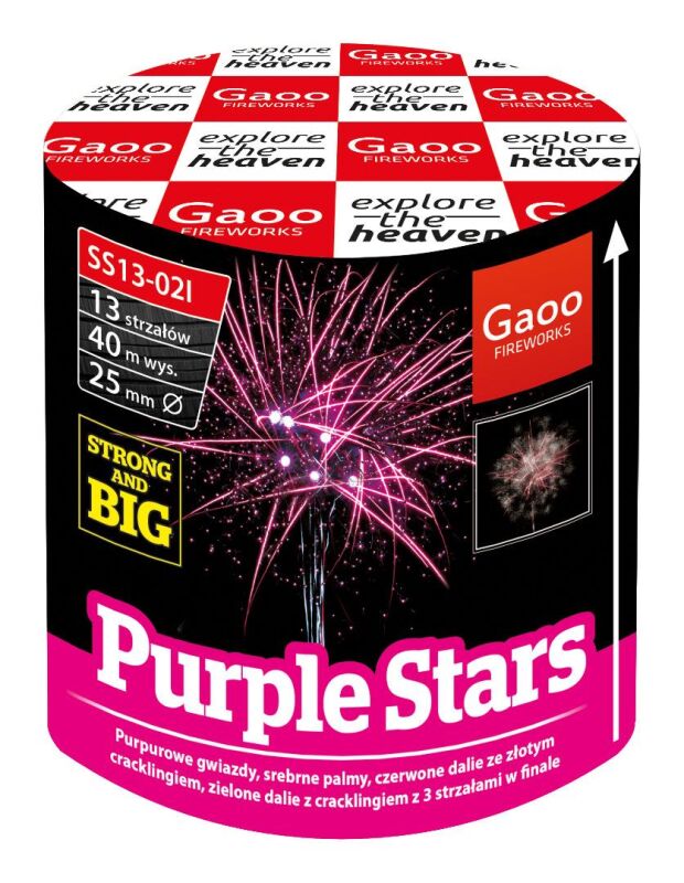 Purple Stars 13-Schuss-Feuerwerk-Batterie von Gaoo ab 11.89€ jetzt bestellen