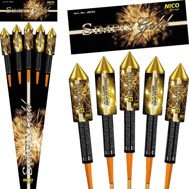 Simply Gold 5-teiliges-Raketensortiment von Nico ab 17.84€ jetzt bestellen